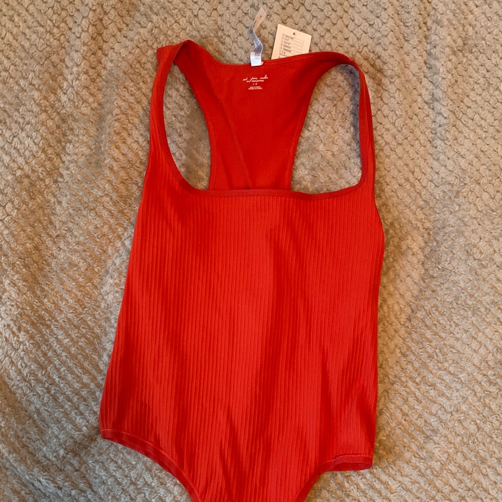 Out From Under Red Bodysuit